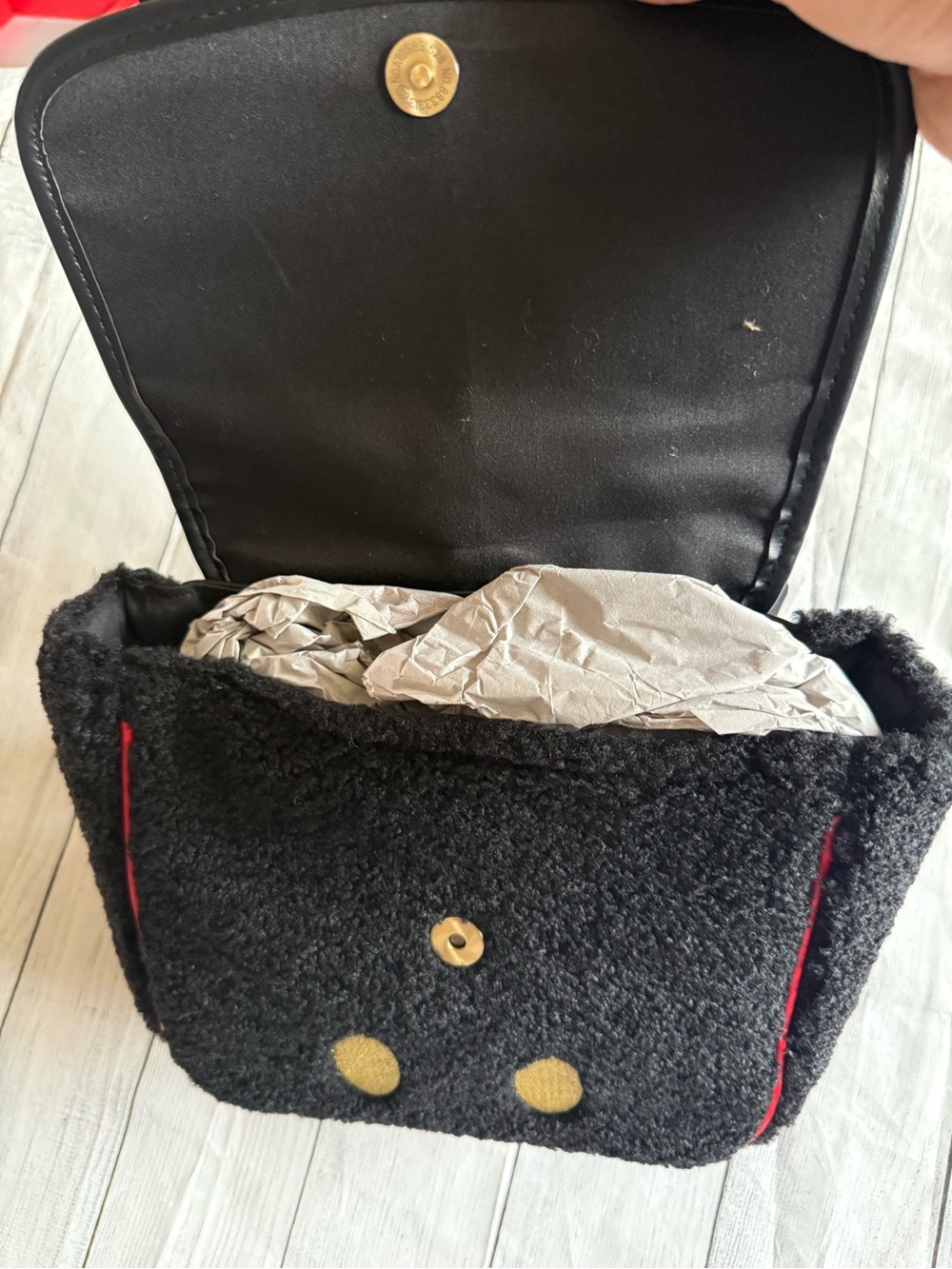 Disney Mickey Mouse Plush Sherpa Convertible Mini Backpack - Picture 4 of 8